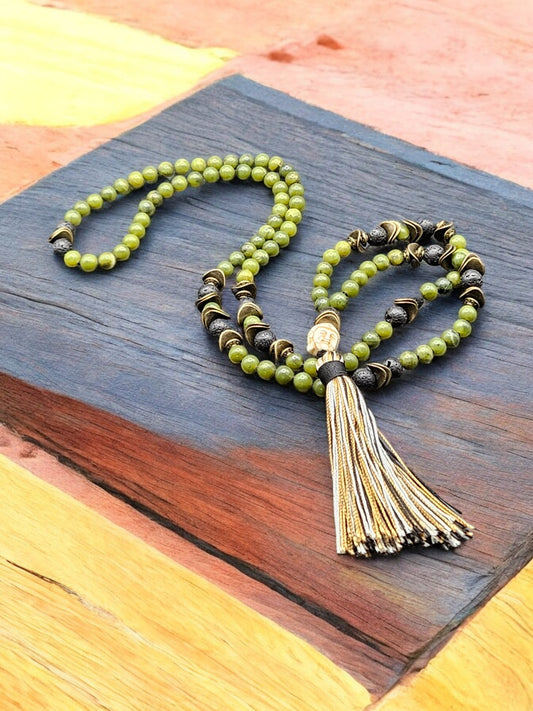 Mala ~ Nephrite Prayer Beads ~ 108 Beads