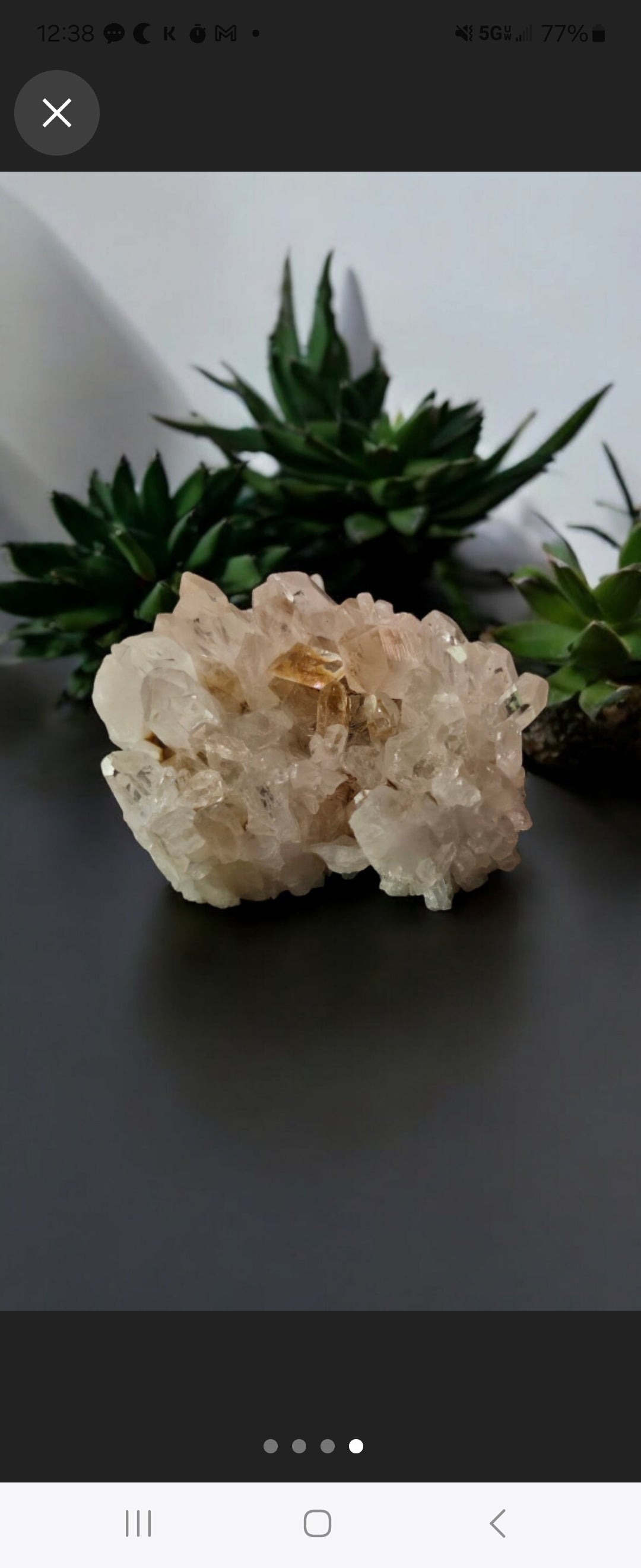 Crystal Cluster: Golden Healer Clear Quartz